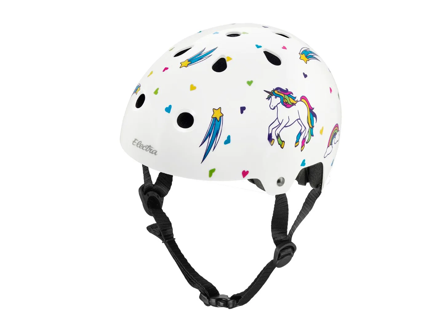 Hjälm Electra Lifestyle Unicorn Medium White Metal