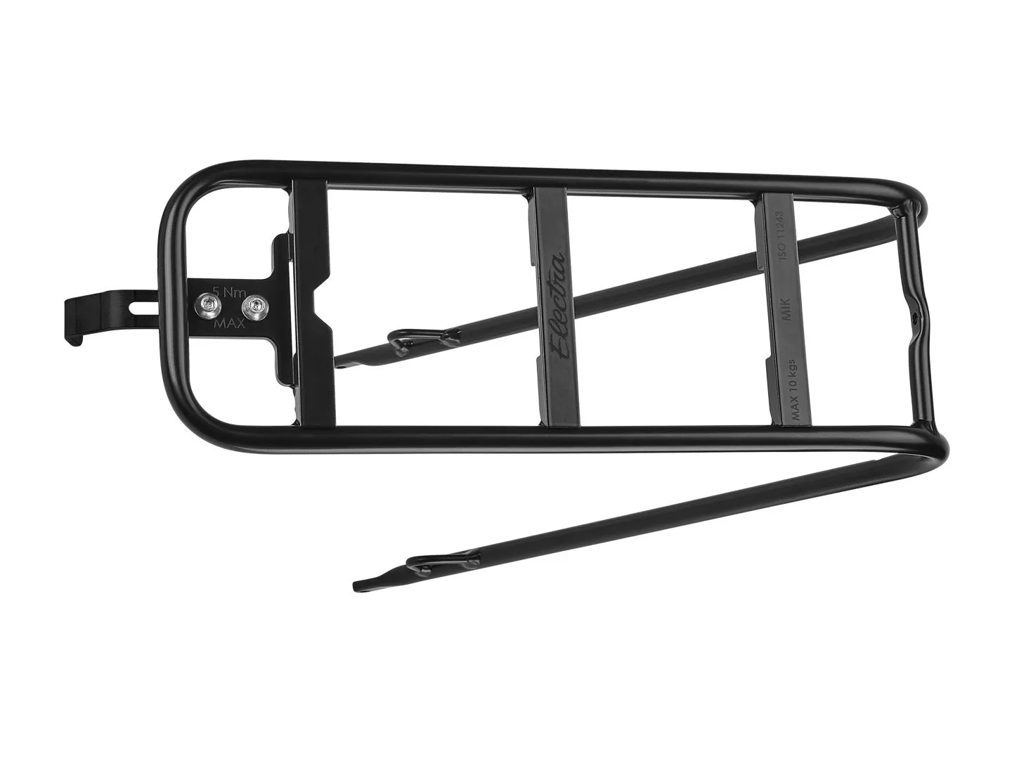 Pakethållare Electra aluminium MIK HD Svart fram