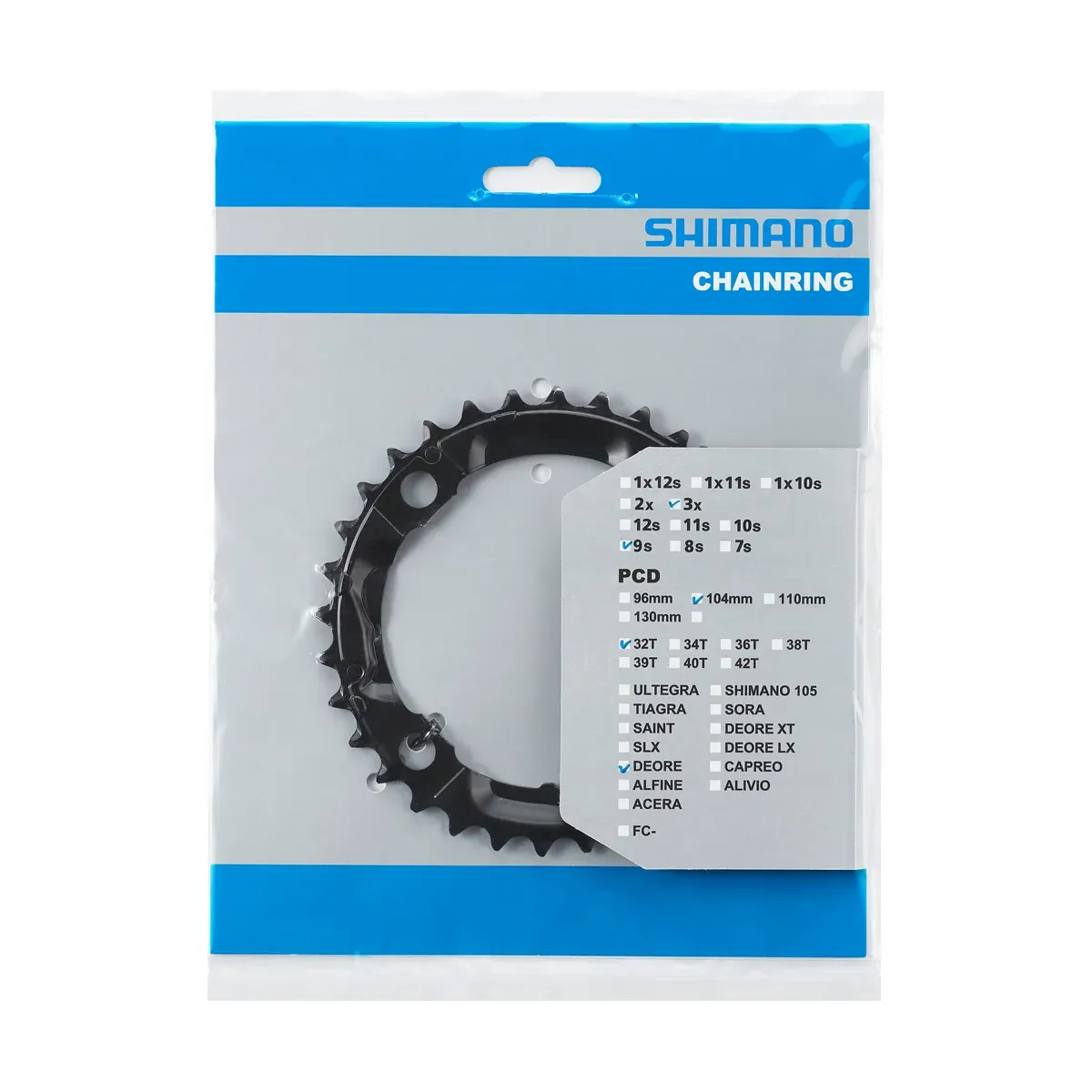Shimano Deore FC-M590 kedjedrev 32T