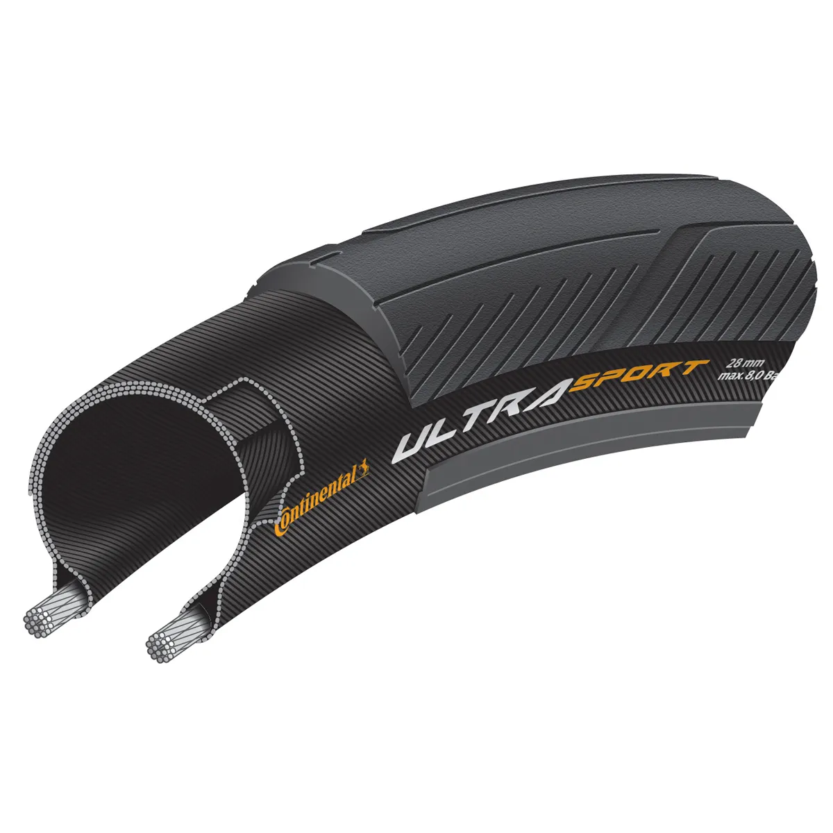 Ultra Sport III hopfällbart däck 700x25C