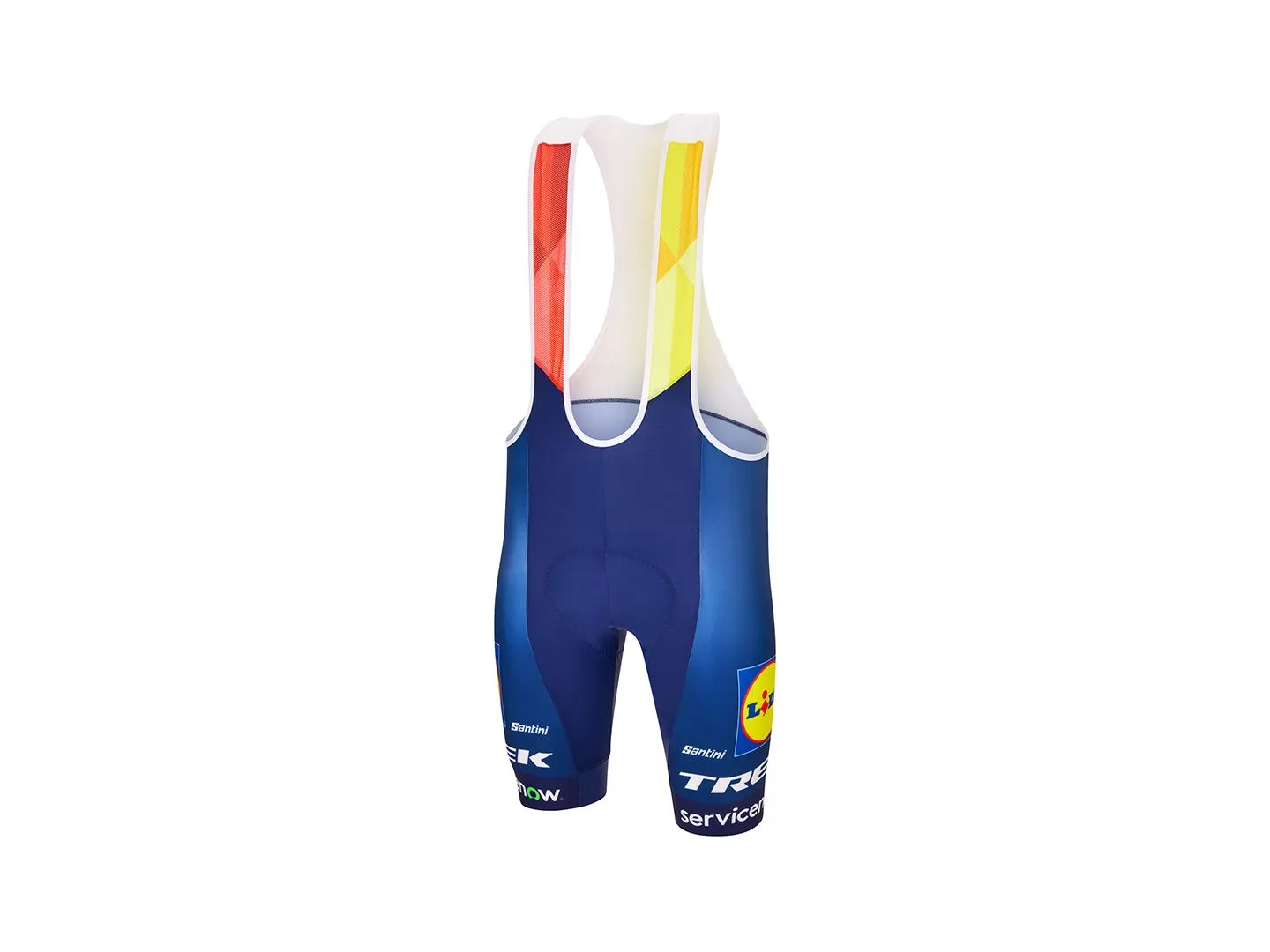 Short Santini Trek Replica Bib Large Blue/Yellow