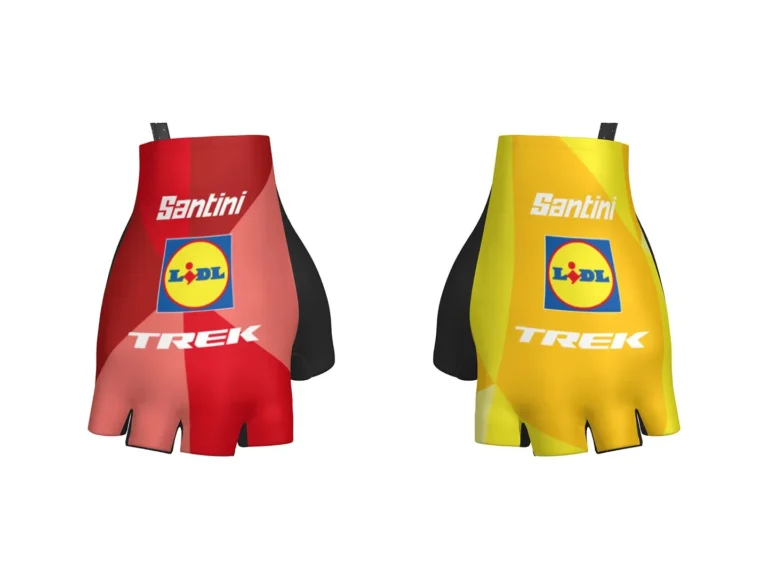 Glove Santini Trek Team Medium Blue/Yellow